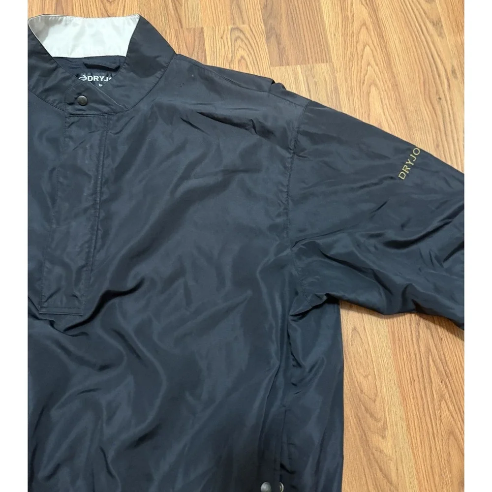 FootJoy DryJoys Rain Jacket Mens XXL Golf Pullover Waterproof Black